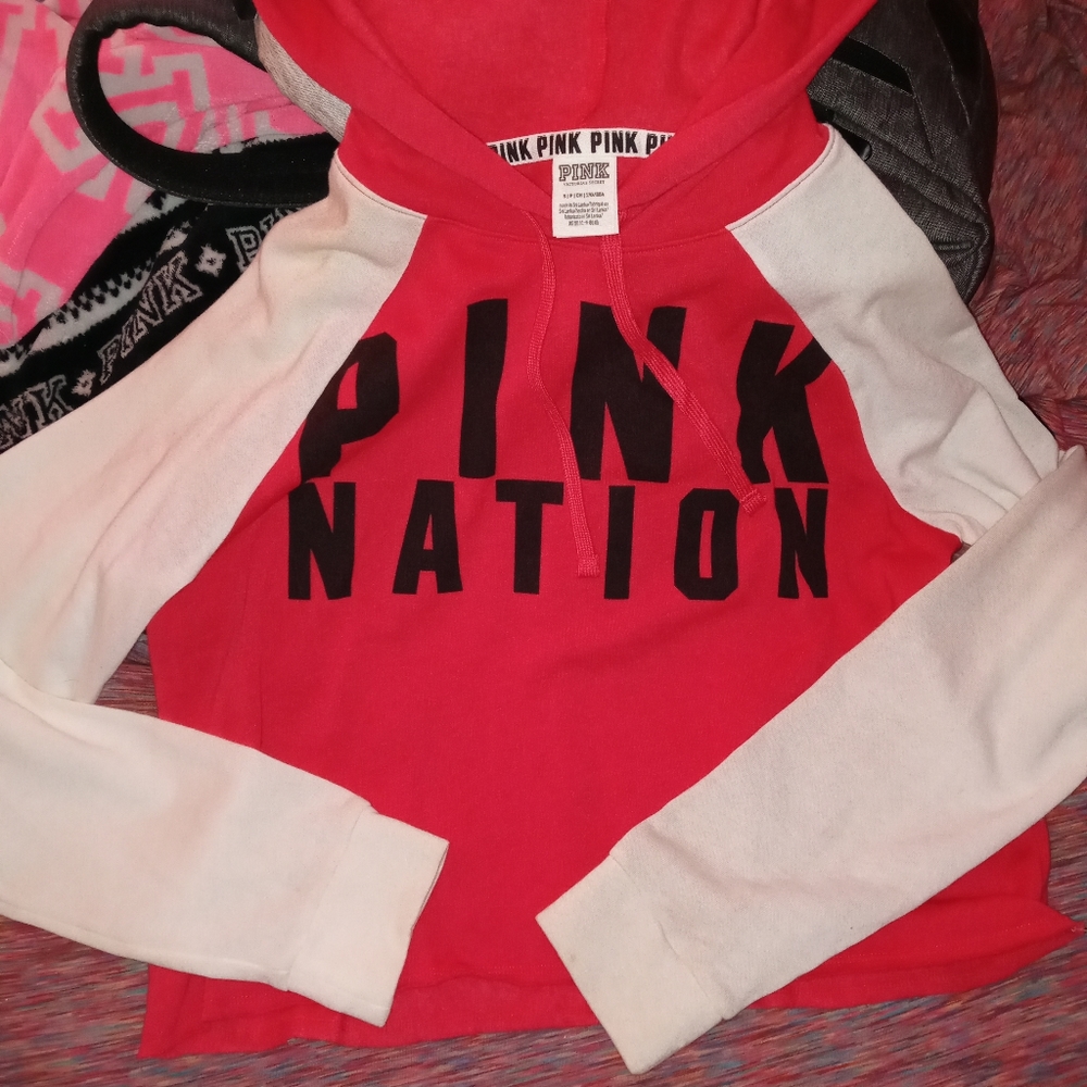 Pink VS crop top